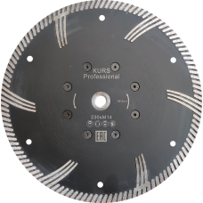 Алмазный отрезной диск по граниту "перо" d230